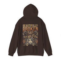 Thumbnail for Jelly Beautifully Broken Double Sided Hoodie - Adult Unisex - Sunlit Funlit Country Music Tees