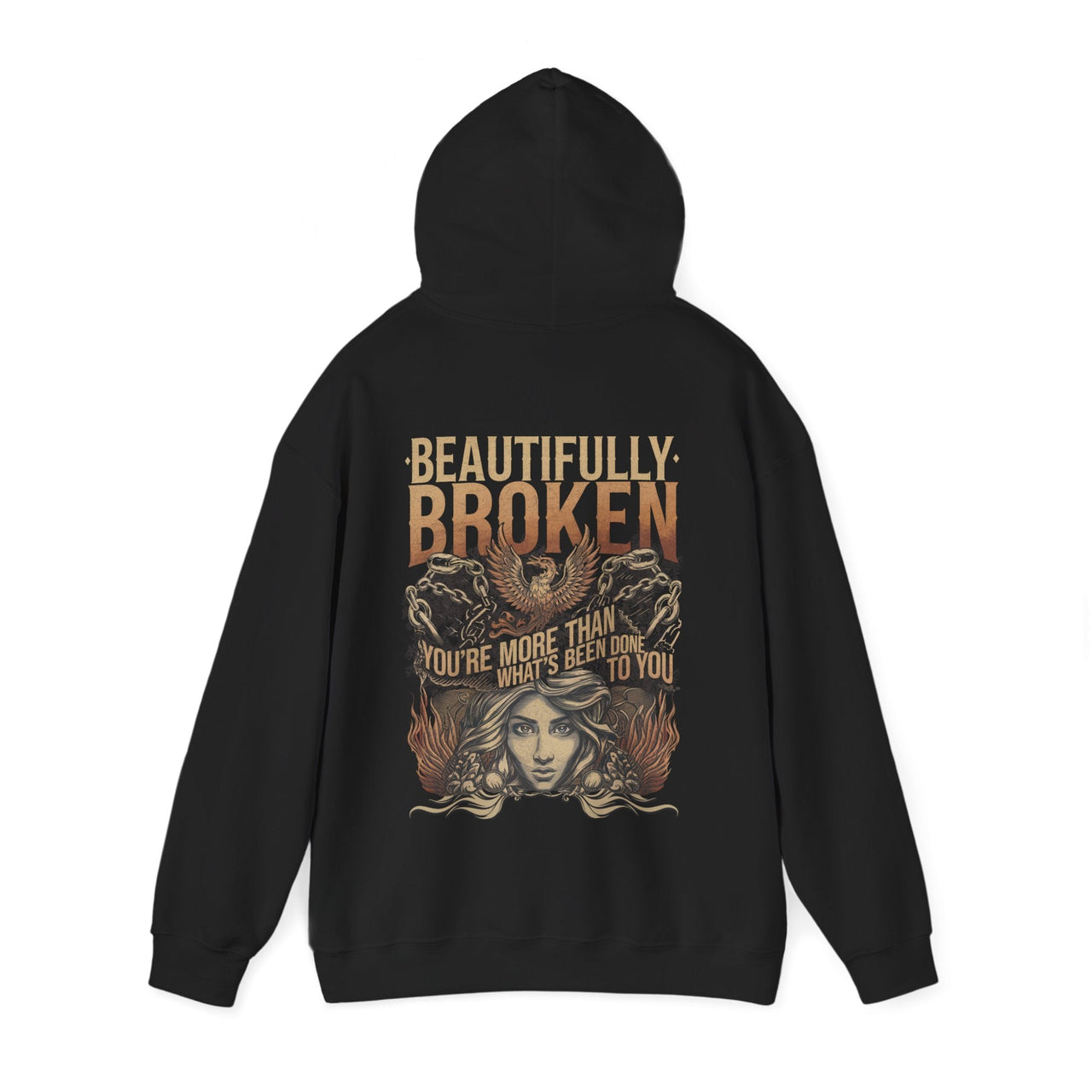 Jelly Beautifully Broken Double Sided Hoodie - Adult Unisex - Sunlit Funlit Country Music Tees