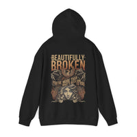 Thumbnail for Jelly Beautifully Broken Double Sided Hoodie - Adult Unisex - Sunlit Funlit Country Music Tees