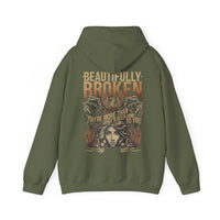 Thumbnail for Jelly Beautifully Broken Double Sided Hoodie - Adult Unisex - Sunlit Funlit Country Music Tees