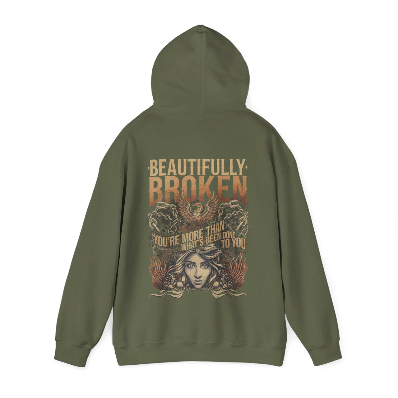Jelly Beautifully Broken Double Sided Hoodie - Adult Unisex - Sunlit Funlit Country Music Tees
