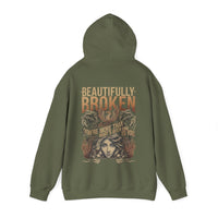 Thumbnail for Jelly Beautifully Broken Double Sided Hoodie - Adult Unisex - Sunlit Funlit Country Music Tees