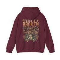 Thumbnail for Jelly Beautifully Broken Double Sided Hoodie - Adult Unisex - Sunlit Funlit Country Music Tees