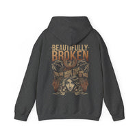 Thumbnail for Jelly Beautifully Broken Double Sided Hoodie - Adult Unisex - Sunlit Funlit Country Music Tees