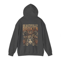 Thumbnail for Jelly Beautifully Broken Double Sided Hoodie - Adult Unisex - Sunlit Funlit Country Music Tees