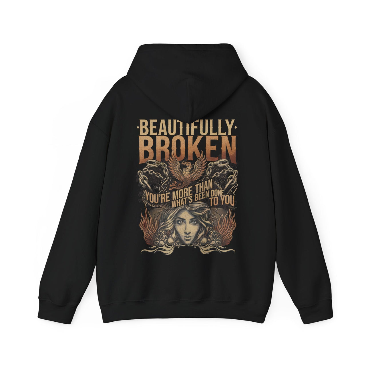 Jelly Beautifully Broken Double Sided Hoodie - Adult Unisex - Sunlit Funlit Country Music Tees