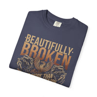 Thumbnail for Jelly Beautifully Broken Grunge Tee - Sunlit Funlit Country Music Tees