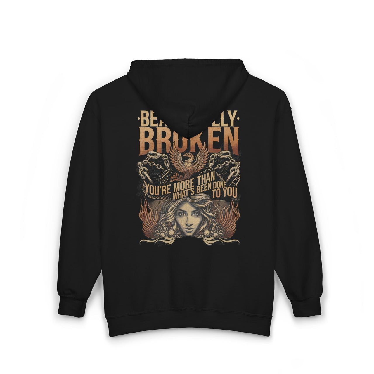 Jelly Beautifully Broken Zip Up Hoodie - Sunlit Funlit Country Music Tees