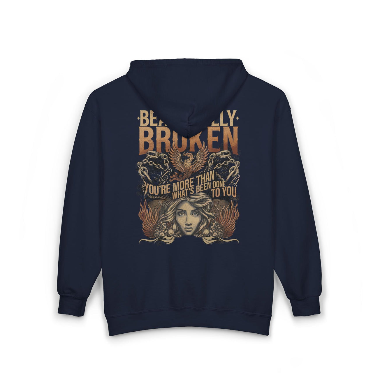 Jelly Beautifully Broken Zip Up Hoodie - Sunlit Funlit Country Music Tees