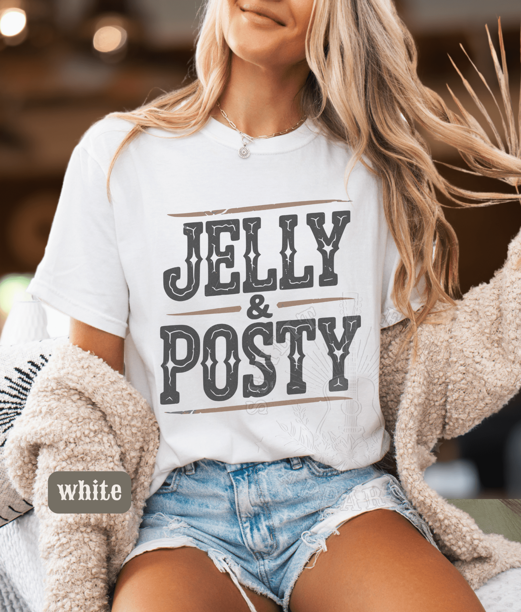 Jelly Posty Comfort Colors Tee - Sunlit Funlit | Graphic Tees for Country Concert Addicts