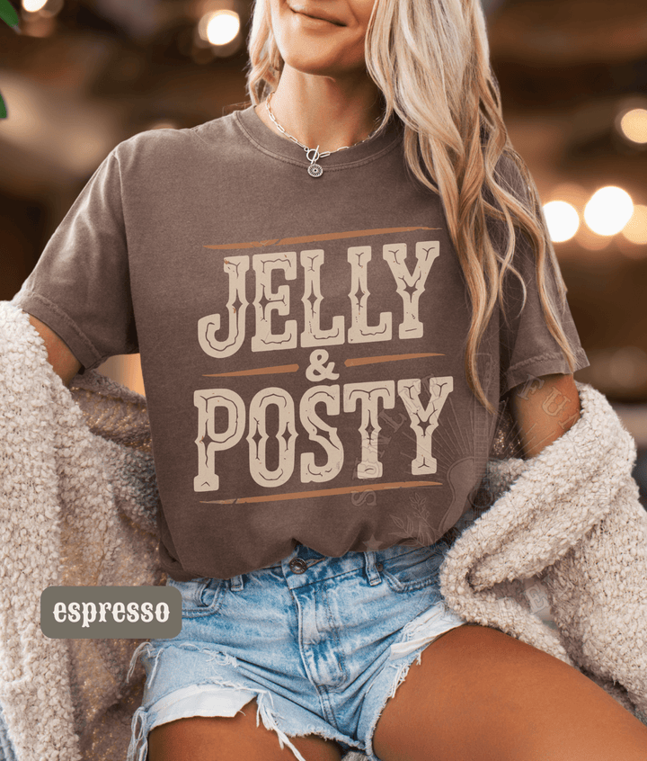 Jelly Posty Comfort Colors Tee - Sunlit Funlit | Graphic Tees for Country Concert Addicts