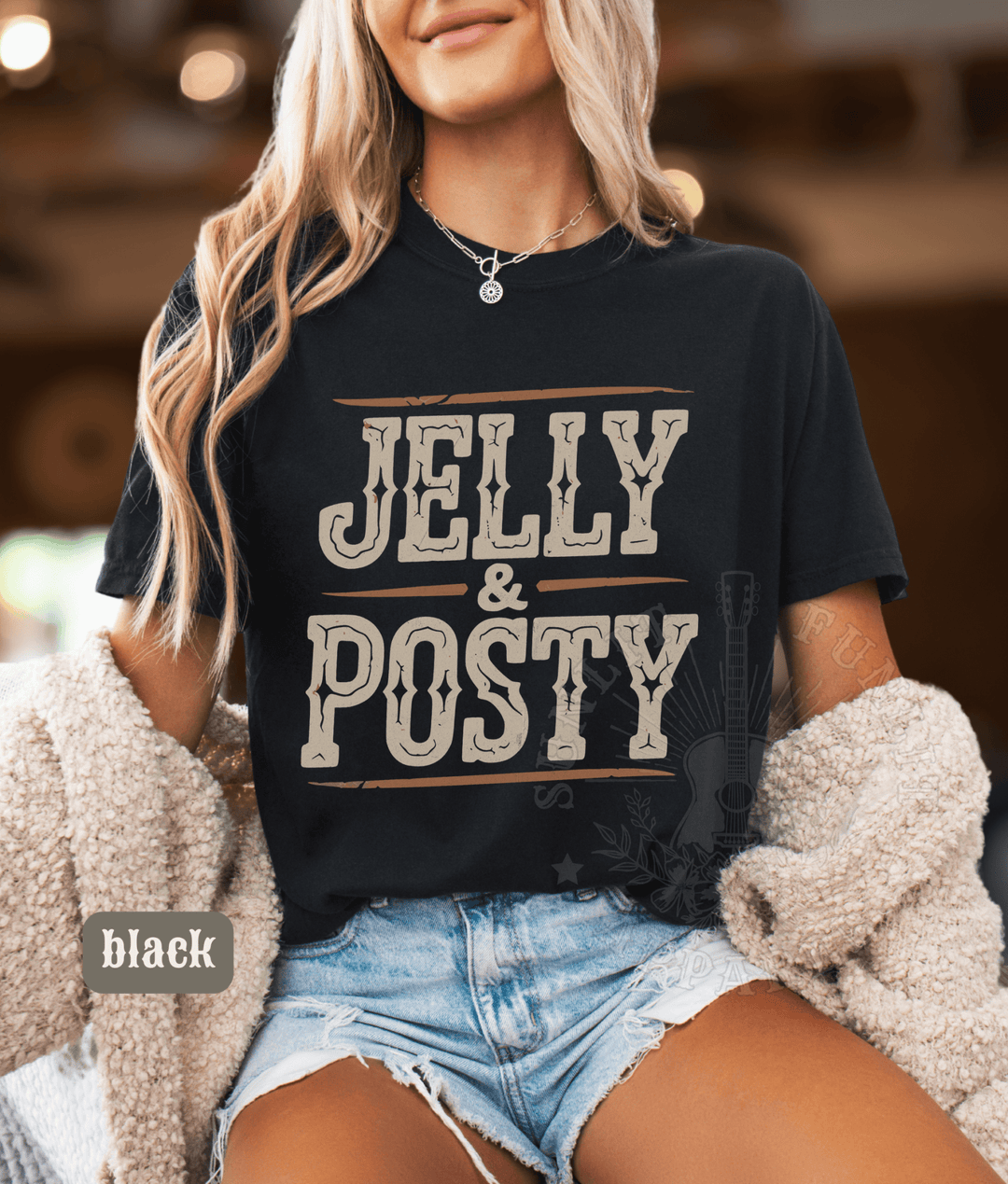 Jelly Posty Comfort Colors Tee - Sunlit Funlit | Graphic Tees for Country Concert Addicts