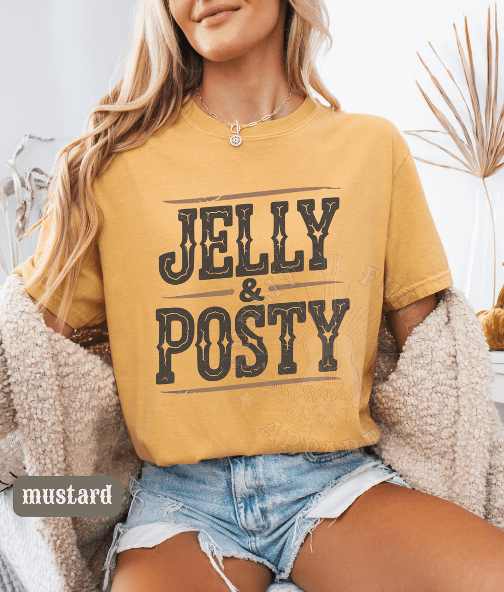 Jelly Posty Comfort Colors Tee - Sunlit Funlit | Graphic Tees for Country Concert Addicts