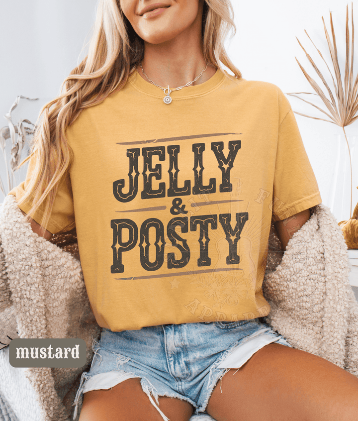 Jelly Posty Comfort Colors Tee - Sunlit Funlit | Graphic Tees for Country Concert Addicts