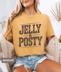 Thumbnail for Jelly Posty Comfort Colors Tee - Sunlit Funlit | Graphic Tees for Country Concert Addicts