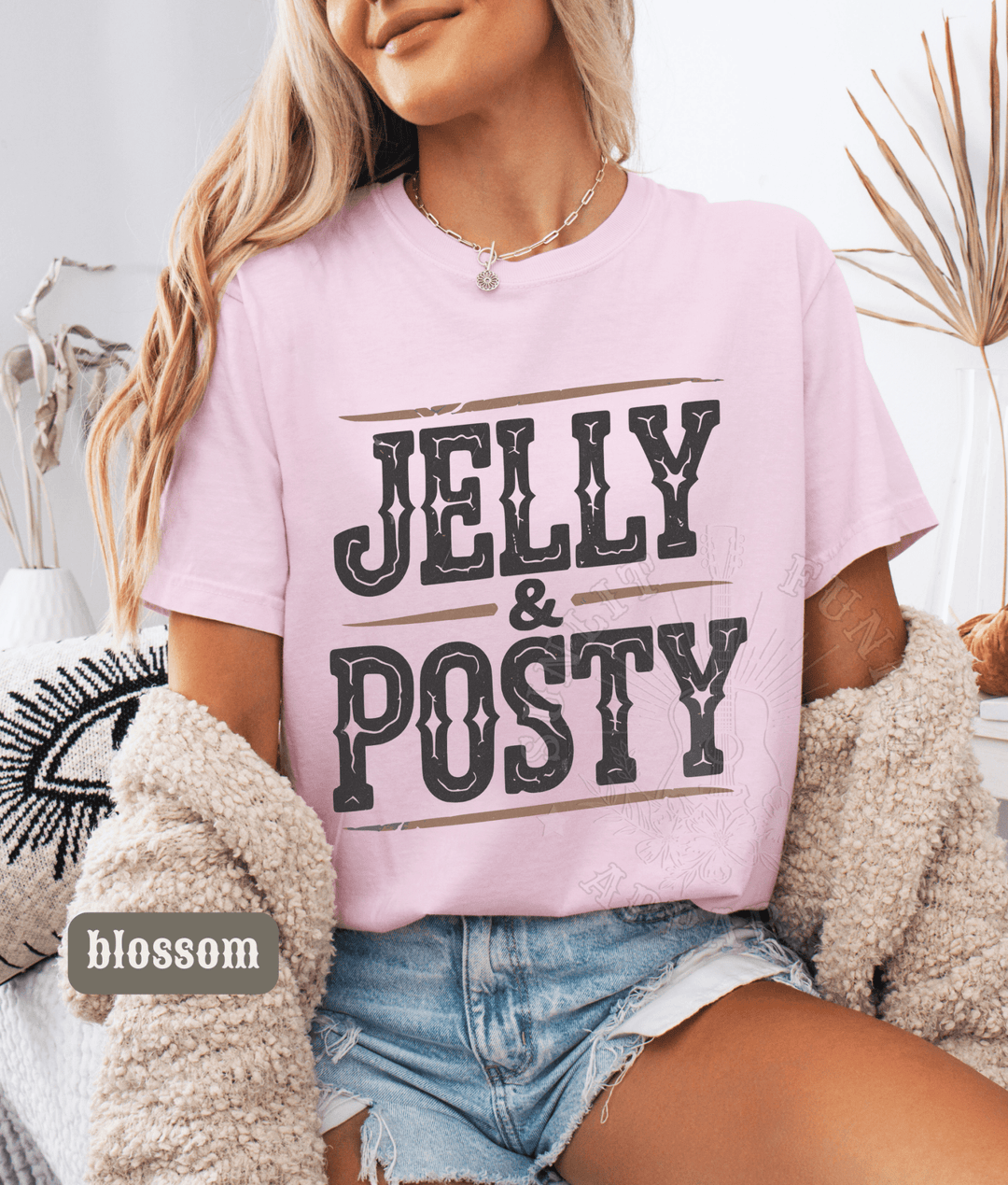 Jelly Posty Comfort Colors Tee - Sunlit Funlit | Graphic Tees for Country Concert Addicts