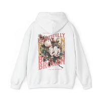 Thumbnail for Jelly Roll Beautifully Broken Hoodie - Sunlit Funlit | Country Music Graphic Tees