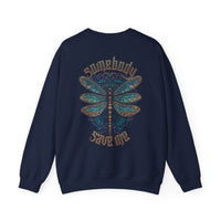 Thumbnail for Jelly Somebody Save Me Double Sided Sweatshirt - Sunlit Funlit Country Music Tees