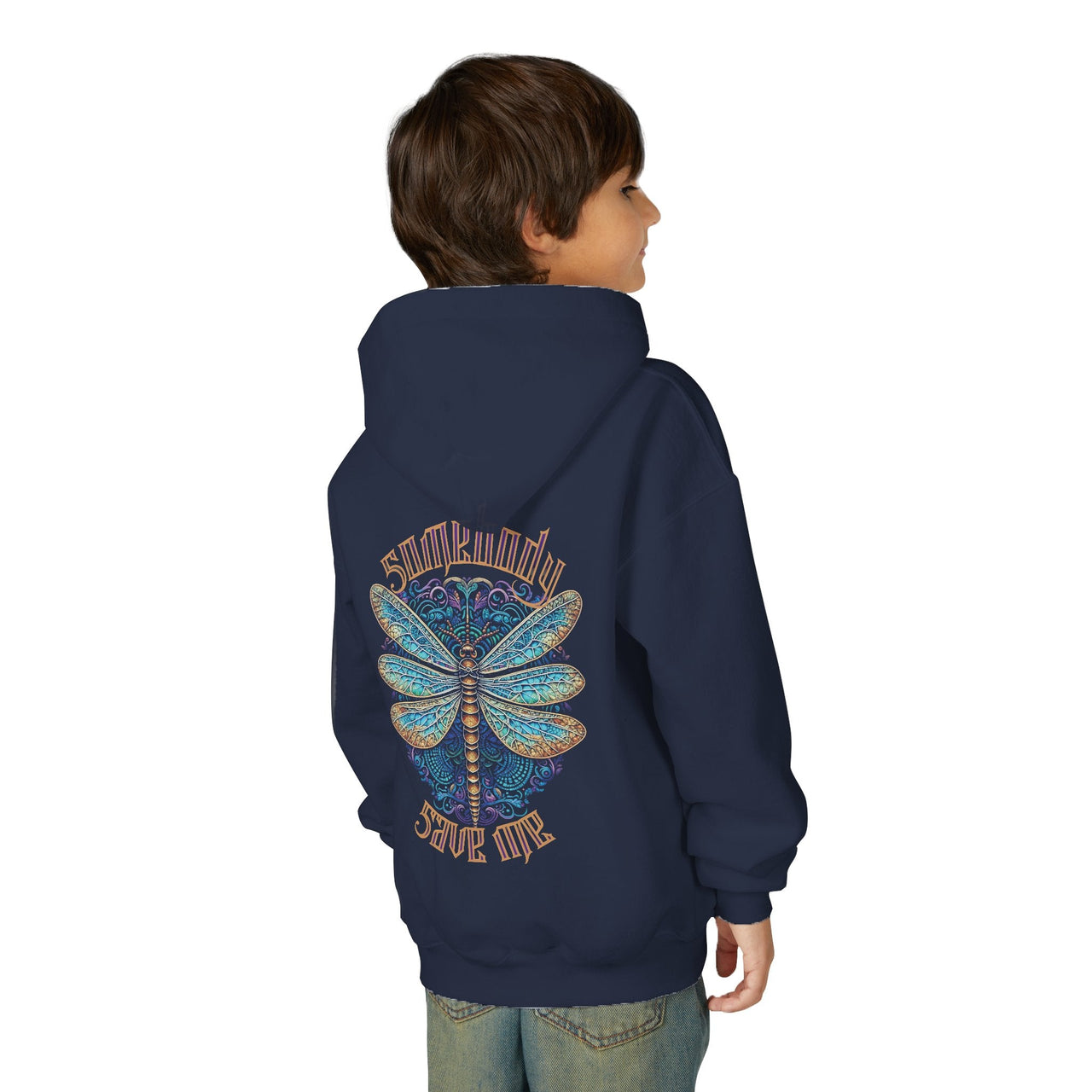 Jelly Somebody Save Me Dragonfly Double Sided Youth Hoodie - Sunlit Funlit Country Music Tees