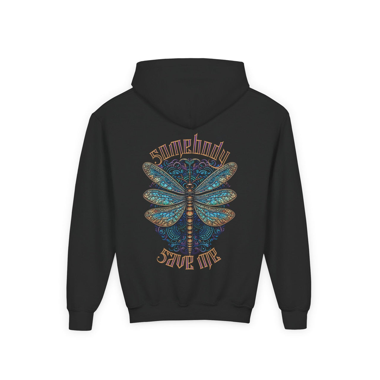Jelly Somebody Save Me Dragonfly Double Sided Youth Hoodie - Sunlit Funlit Country Music Tees