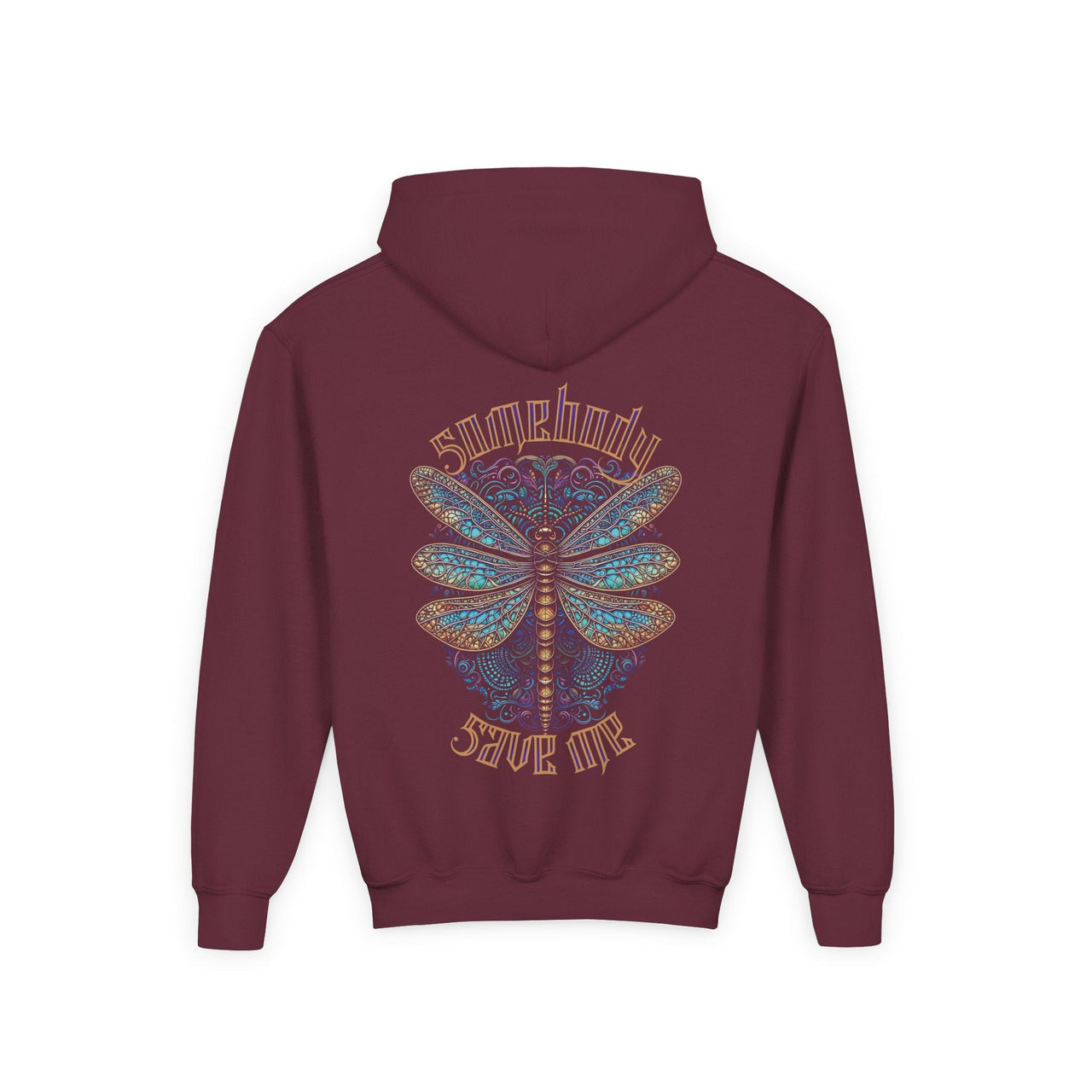 Jelly Somebody Save Me Dragonfly Double Sided Youth Hoodie - Sunlit Funlit Country Music Tees