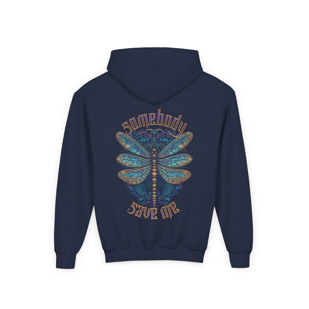 Jelly Somebody Save Me Dragonfly Double Sided Youth Hoodie - Sunlit Funlit Country Music Tees
