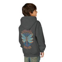 Thumbnail for Jelly Somebody Save Me Dragonfly Double Sided Youth Hoodie - Sunlit Funlit Country Music Tees