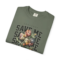 Thumbnail for Jelly Somebody Save Me Floral Comfort Colors Tee - Sunlit Funlit Country Music Tees