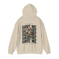 Thumbnail for Jelly Somebody Save Me Floral Pullover Hoodie - Adult Unisex - Sunlit Funlit Country Music Tees