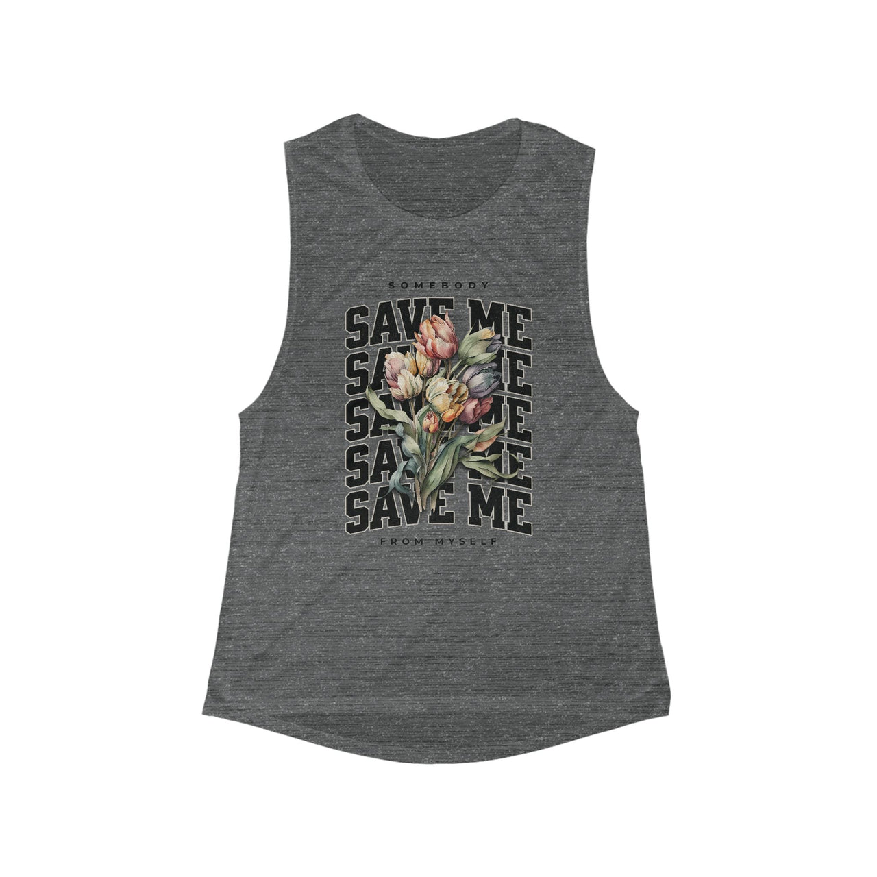 Jelly Somebody Save Me Rainbow Muscle Tank - Sunlit Funlit Country Music Tees