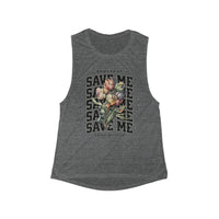Thumbnail for Jelly Somebody Save Me Rainbow Muscle Tank - Sunlit Funlit Country Music Tees