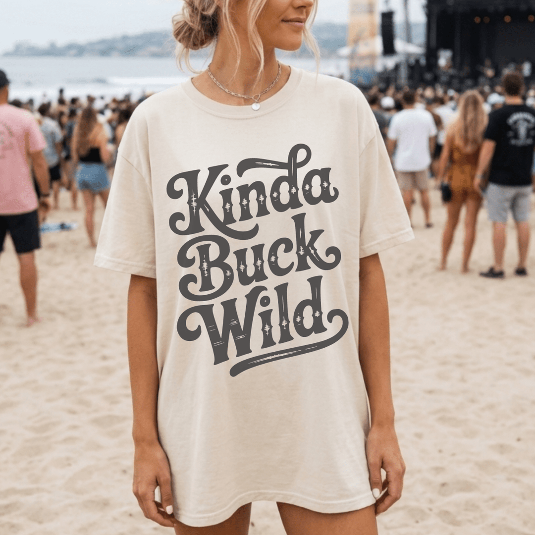 Kinda Buck Wild TShirt - Sunlit Funlit Country Concert Tees