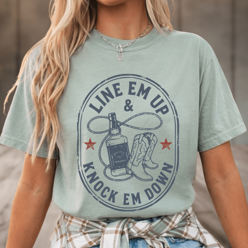 Line Em Up Knock Em Down Tee