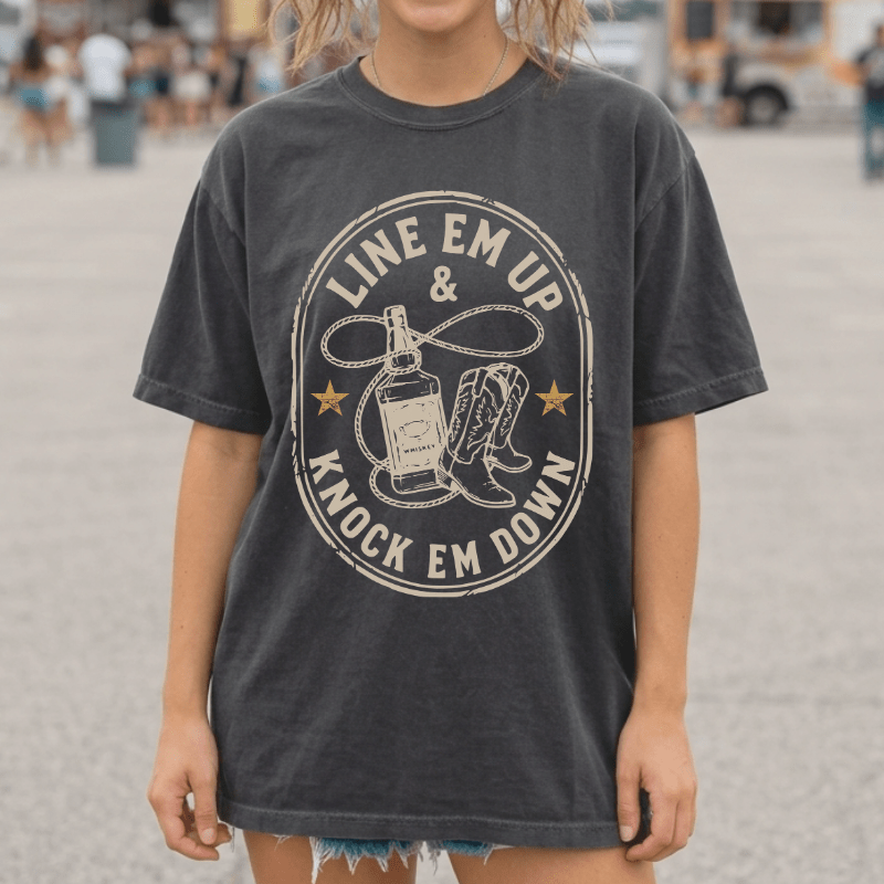 Line Em Up Knock Em Down Tee
