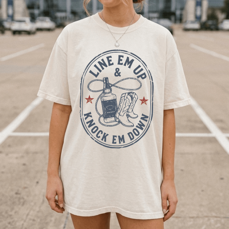 Line Em Up Knock Em Down Tee