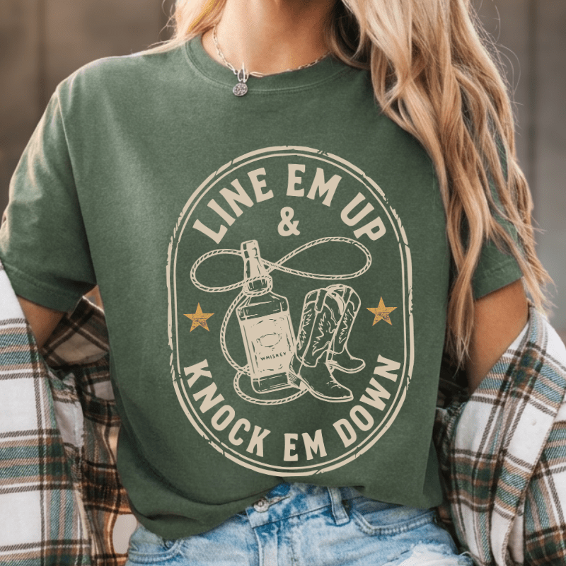Line Em Up Knock Em Down Tee
