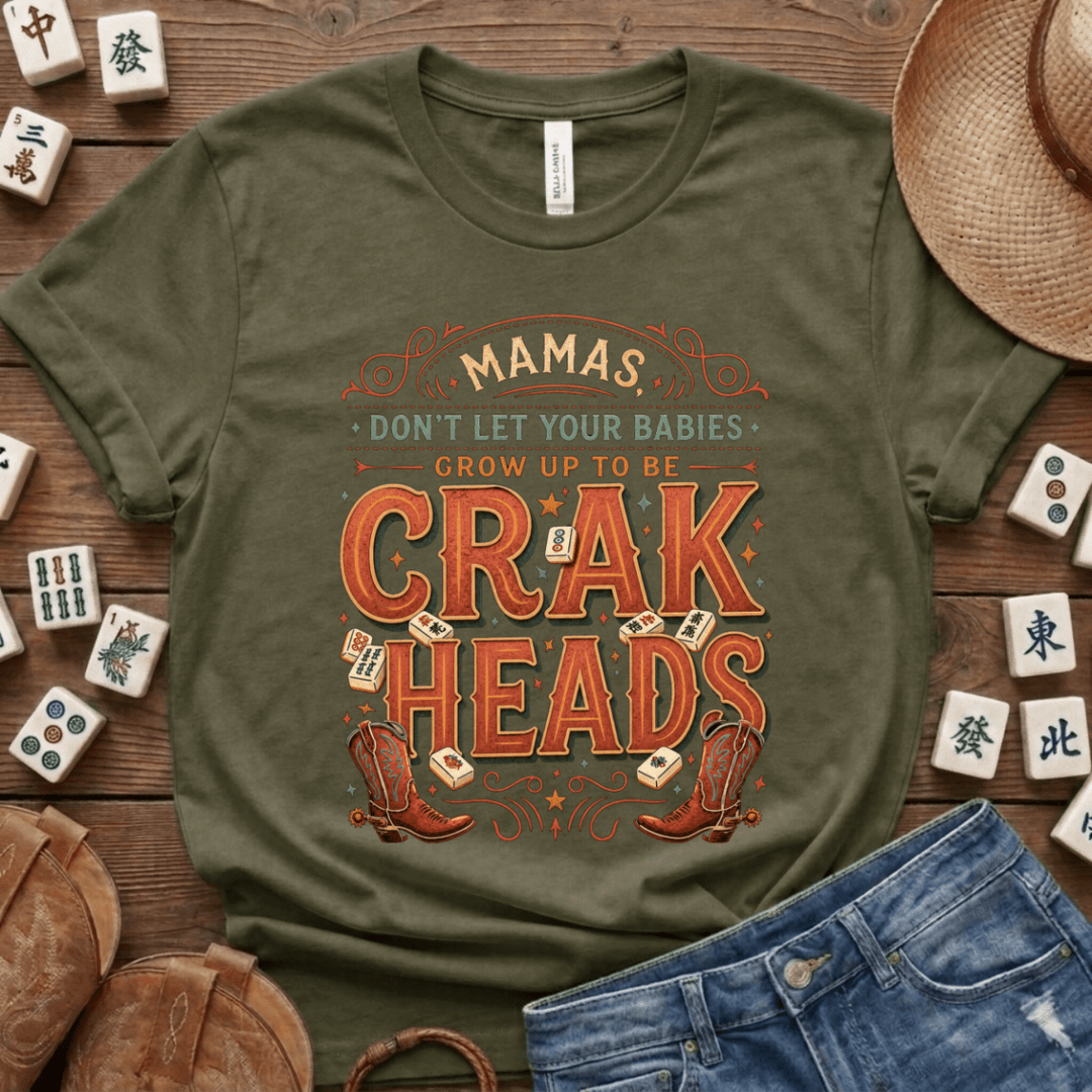 Mahjong Crakheads Lightweight Tee