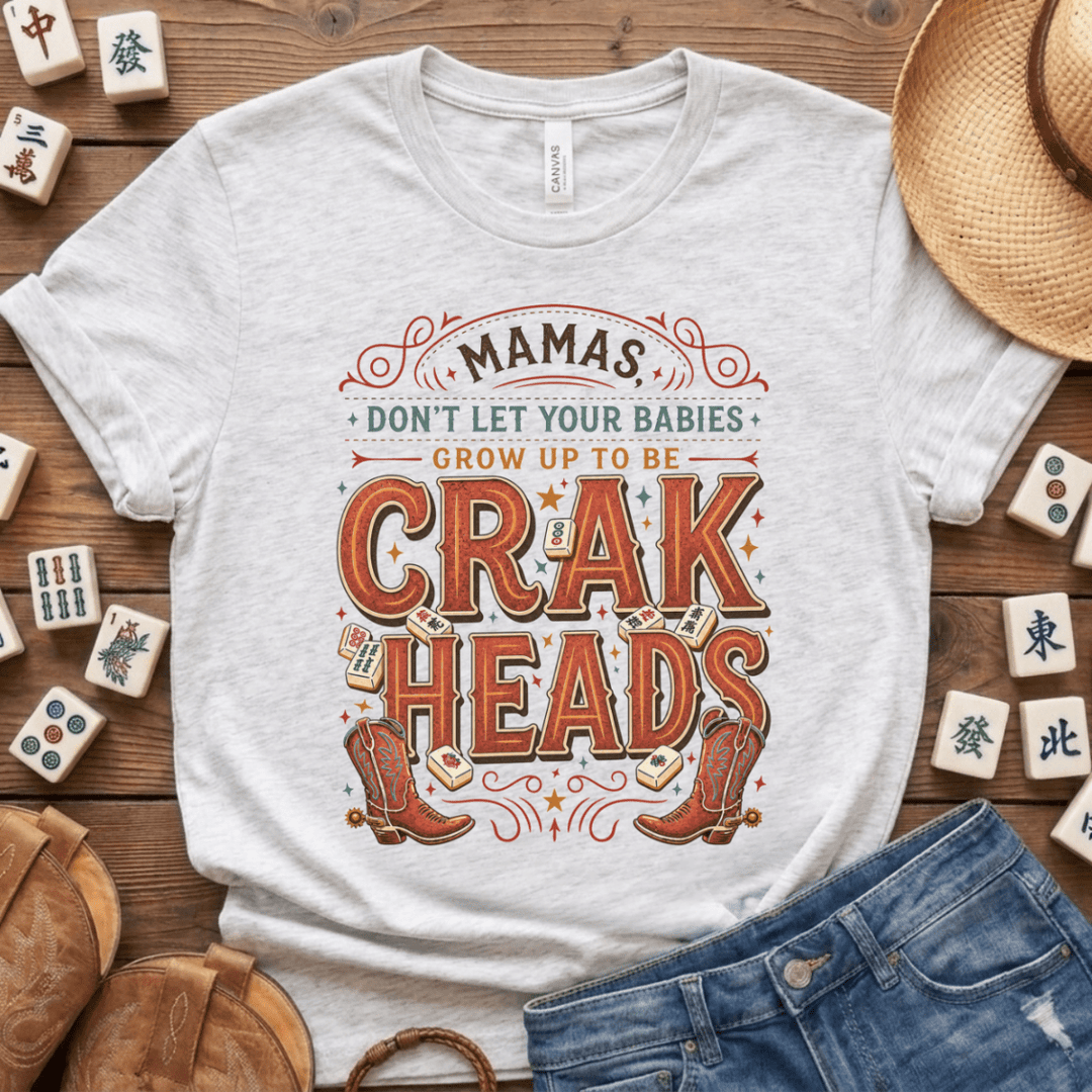Mahjong Crakheads Lightweight Tee