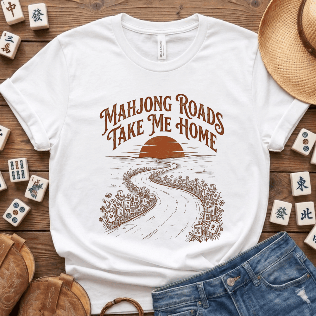 Mahjong Roads Take Me Home Lightweight Tee