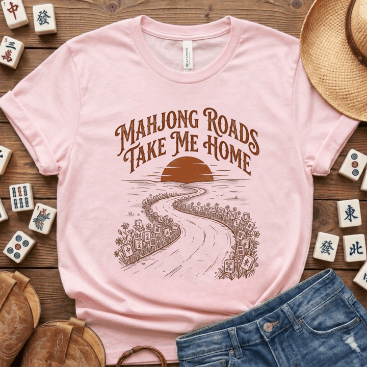 Mahjong Roads Take Me Home Lightweight Tee