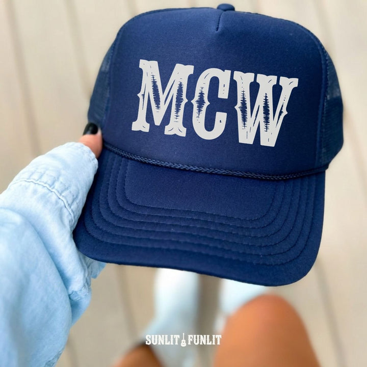 MCW Wallen Initials Trucker Hat - Sunlit Funlit