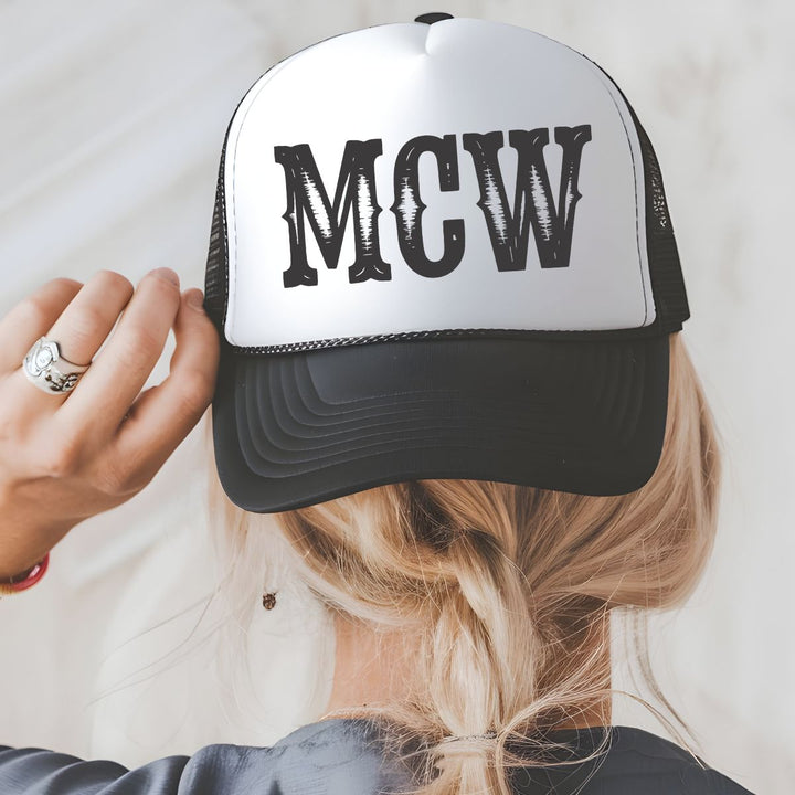 MCW Wallen Initials Trucker Hat - Sunlit Funlit