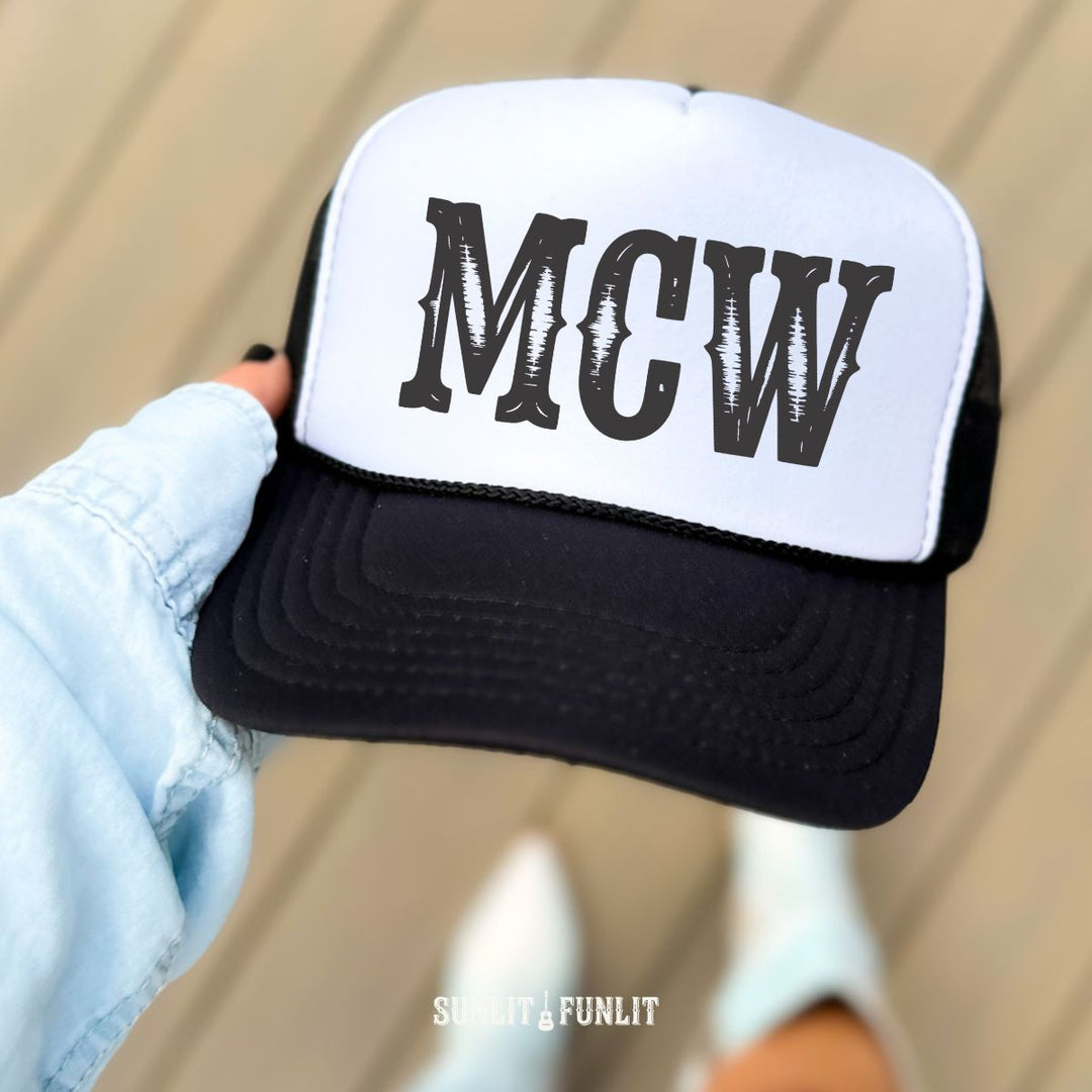 MCW Wallen Initials Trucker Hat - Sunlit Funlit