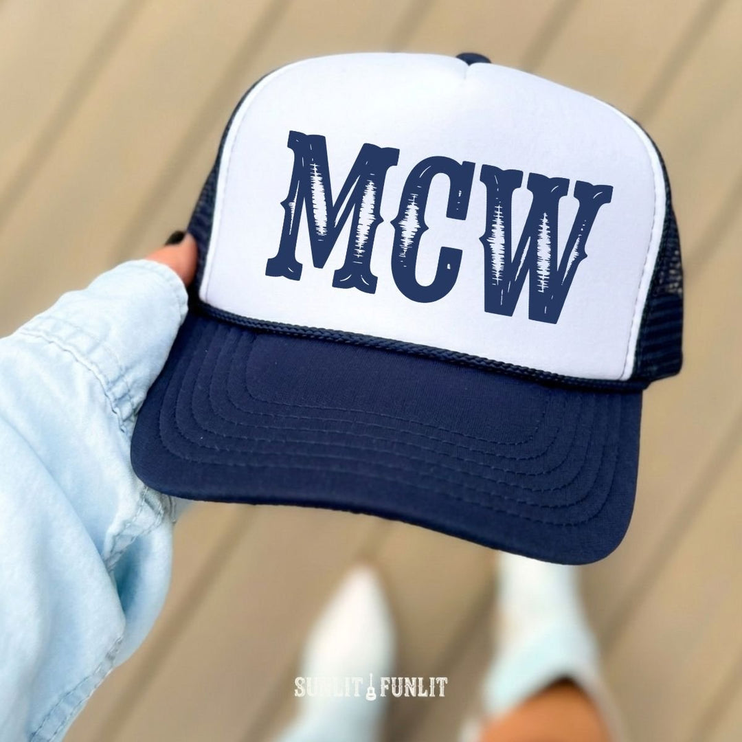 MCW Wallen Initials Trucker Hat - Sunlit Funlit
