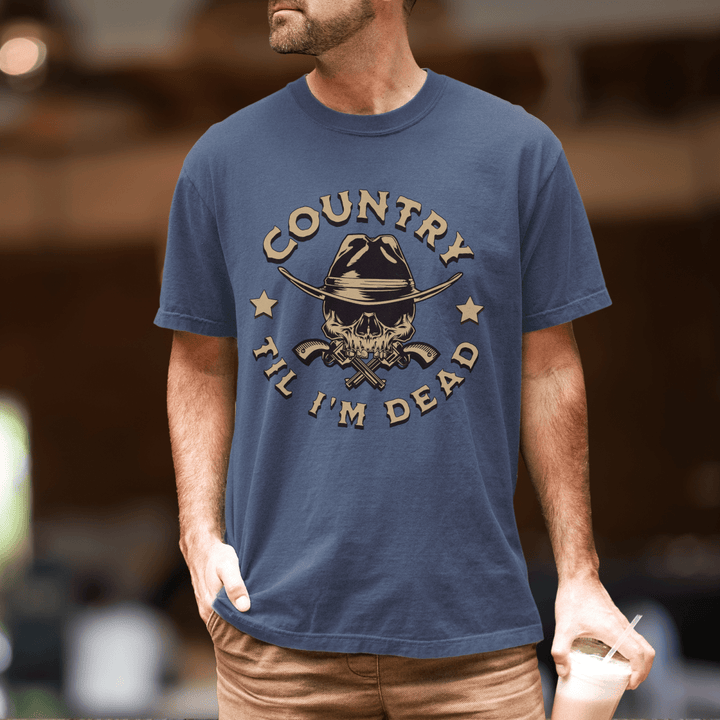 Men's Country Til I'm Dead Comfort Colors Tee - Sunlit Funlit