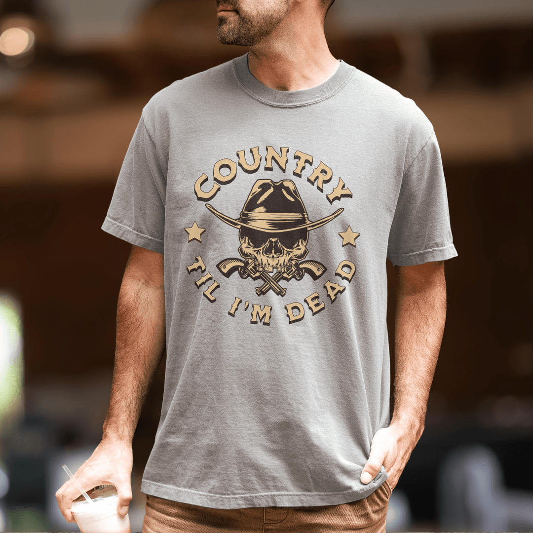 Men's Country Til I'm Dead Comfort Colors Tee - Sunlit Funlit