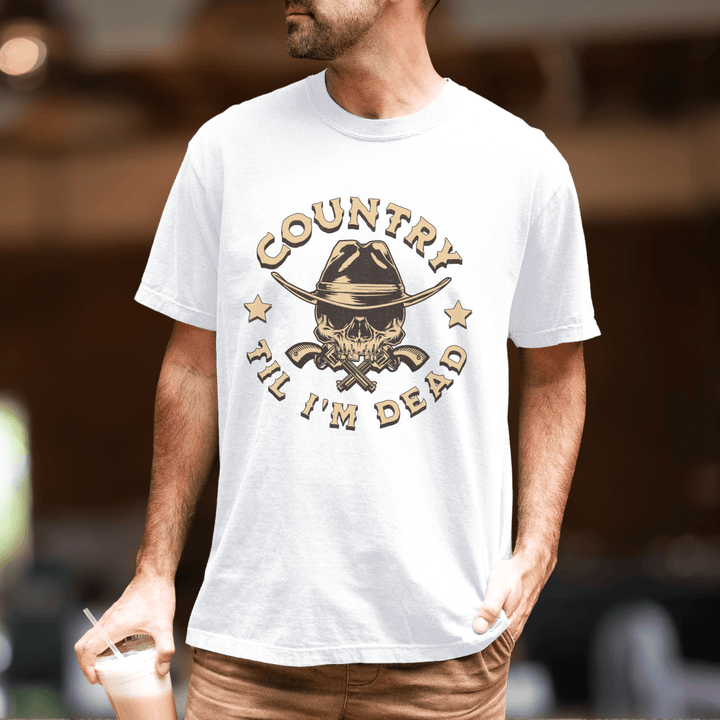 Men's Country Til I'm Dead Comfort Colors Tee - Sunlit Funlit
