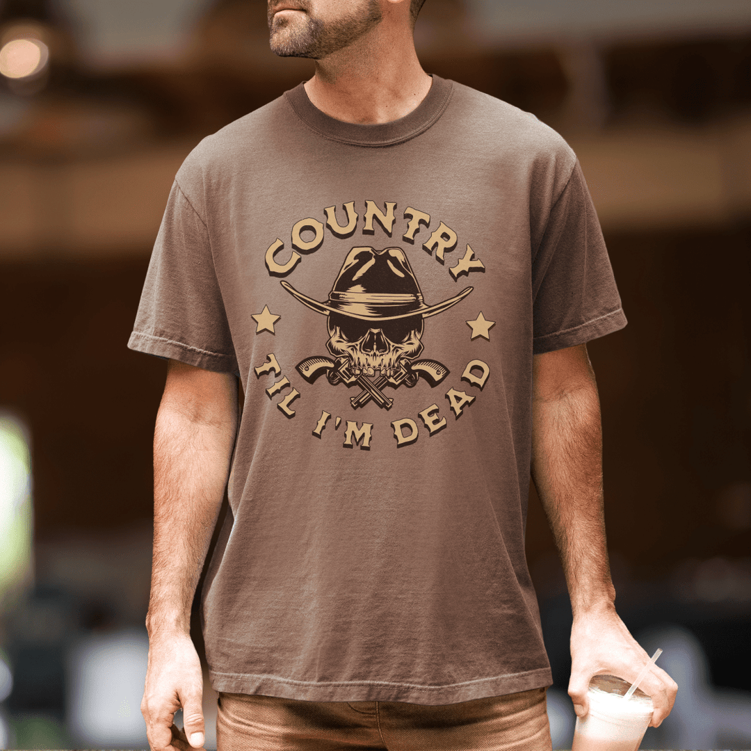 Men's Country Til I'm Dead Comfort Colors Tee - Sunlit Funlit