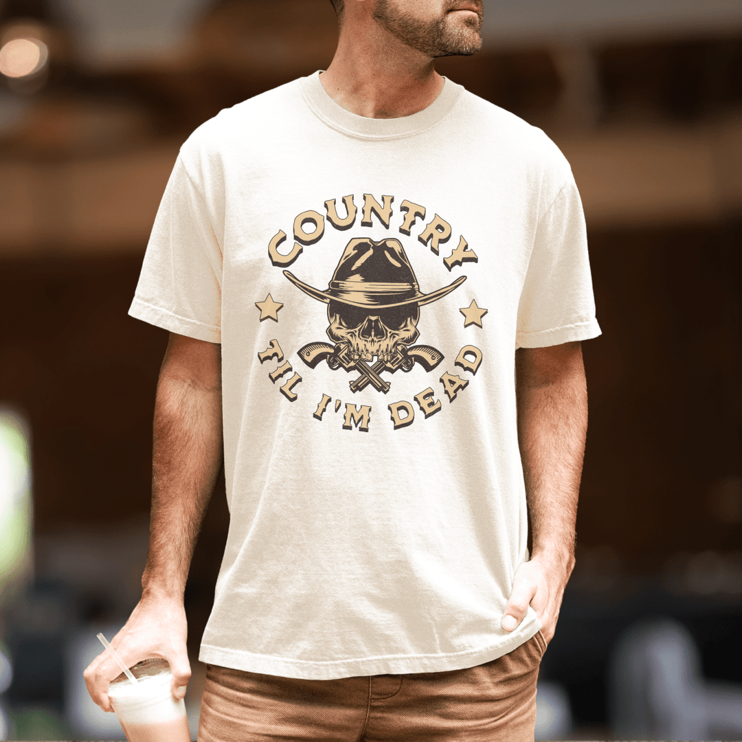 Men's Country Til I'm Dead Comfort Colors Tee - Sunlit Funlit