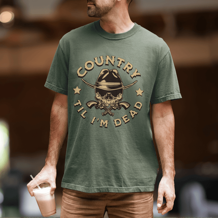 Men's Country Til I'm Dead Comfort Colors Tee - Sunlit Funlit